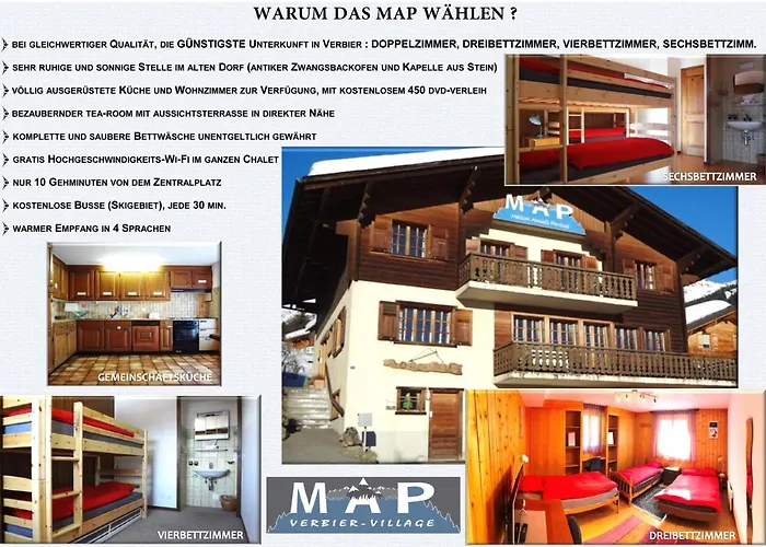 Map Verbier-village Hostel Verbier